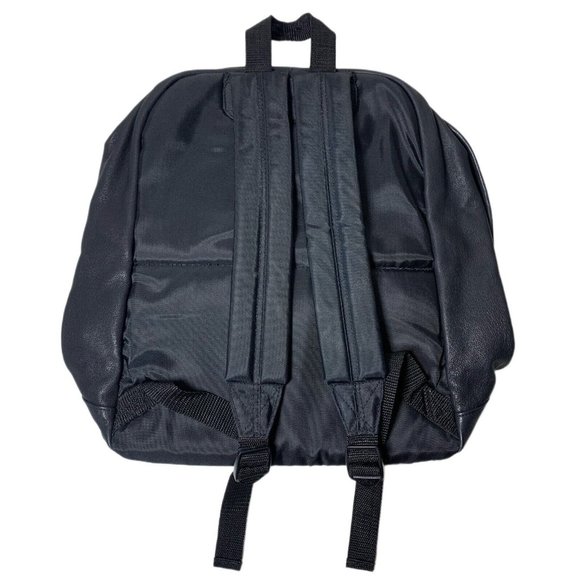 Black Mid Size Unisex Backpack - Picture 3 of 6